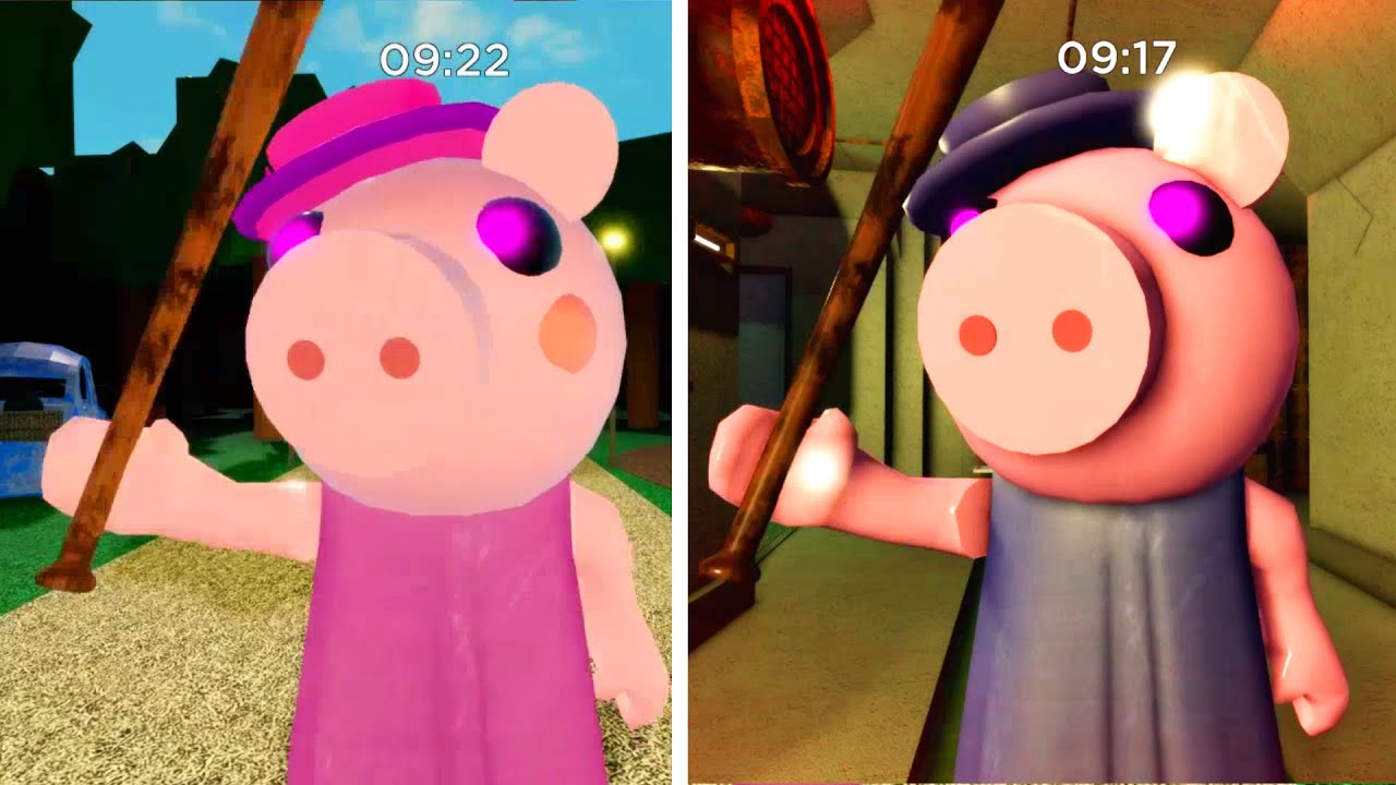 OLD GRAND MOTHER VS NEW GRANDMOTHER JUMPSCARE - Roblox Piggy New Update