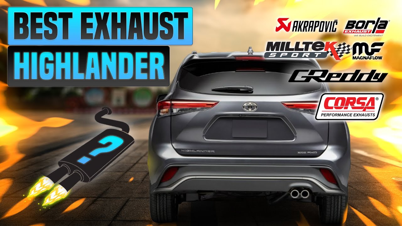 Toyota Highlander Exhaust Sound🔥Apexi,Vibrant,Dynomax,Gibson, Flowmaster,Magnaflow,Upgrade