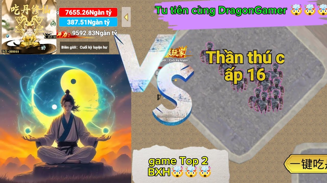 DragonGamer dấn thân vào Con đường Tu tiên và hoá  thần game Top2 BXH Builda
