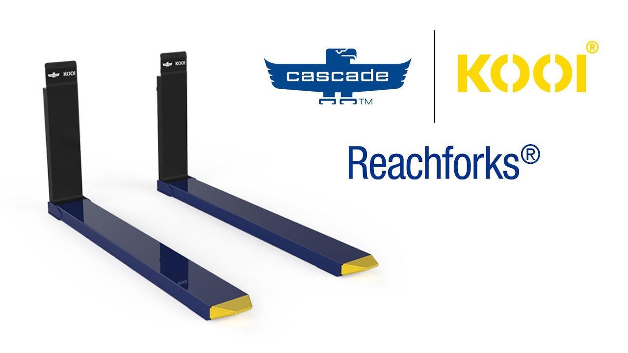 Cascade-KOOI Hydraulic Reach Forks - available in North America and Asia-Pacific