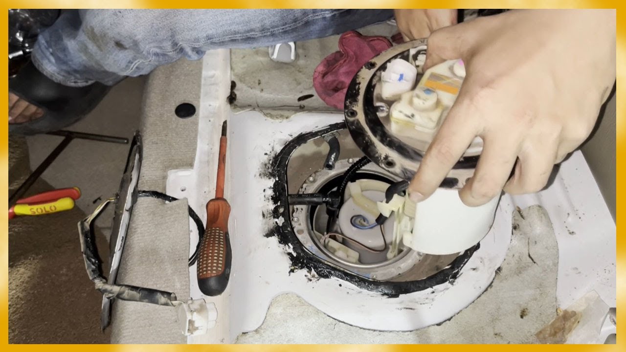 เปลี่ยนปั้มติ๊กและกรองแอลติส  (change a fuel filter and  pump  of Toyota Altis)