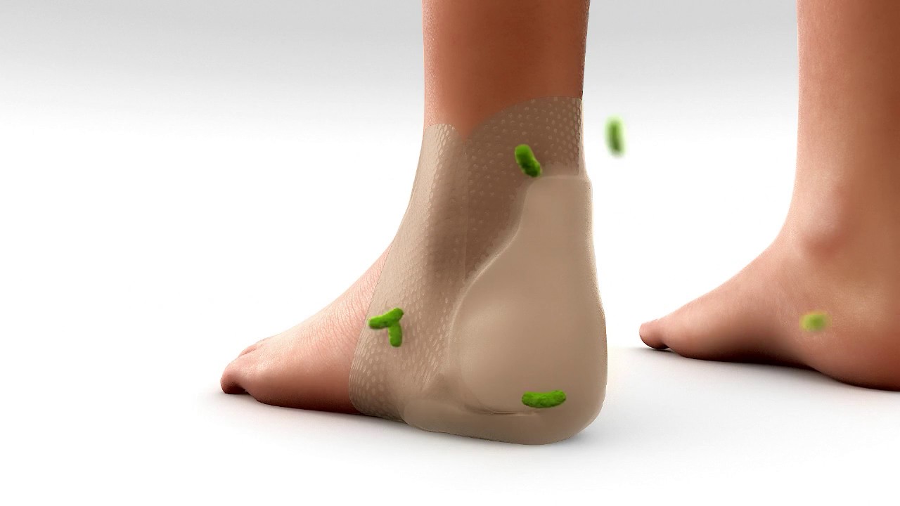 Molnlycke Mepilex Border Heel Foam Dressing With Safetac