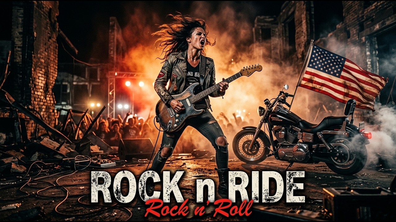 Best Music Rock N Roll 🎸 Rock N Ride 🔥 Steel Inferno | Born to Ride America