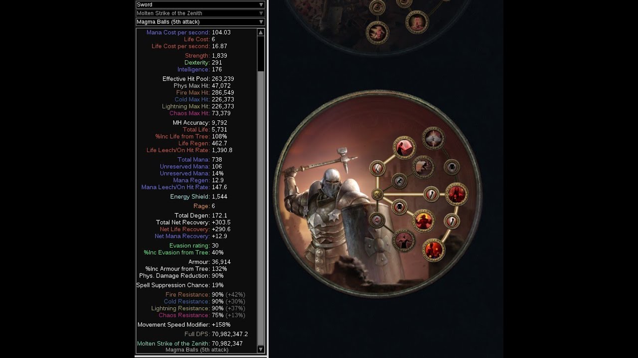 Jag Boneshatter/Дробление костей Лиг стартер 90%res/Block Spell (Tank Build) 3.27