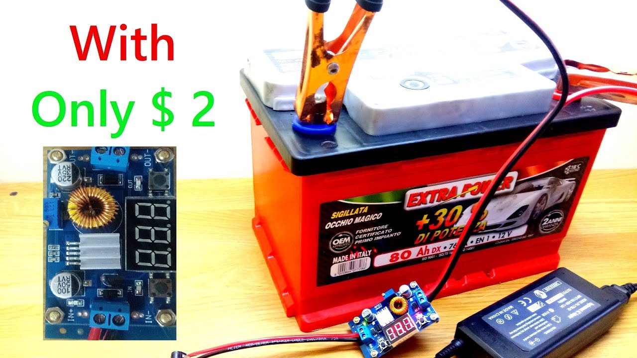 How to Make a 12 volt Battery Charger with a Laptop Charger