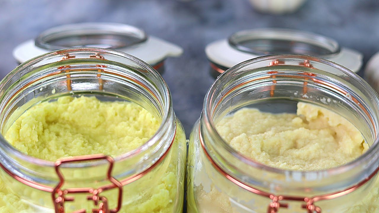 HOMEMADE GARLIC AND GINGER PASTE | PRESERVABLE FOR UP TO 6 MONTHS