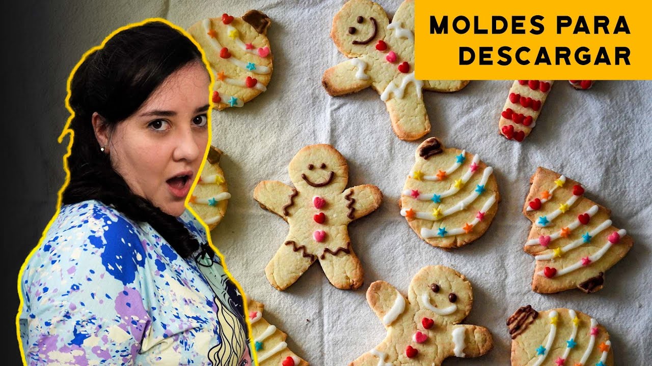 GALLETAS de jengibre sin gluten 🎄 NAVIDEÑAS con 5 ingredientes