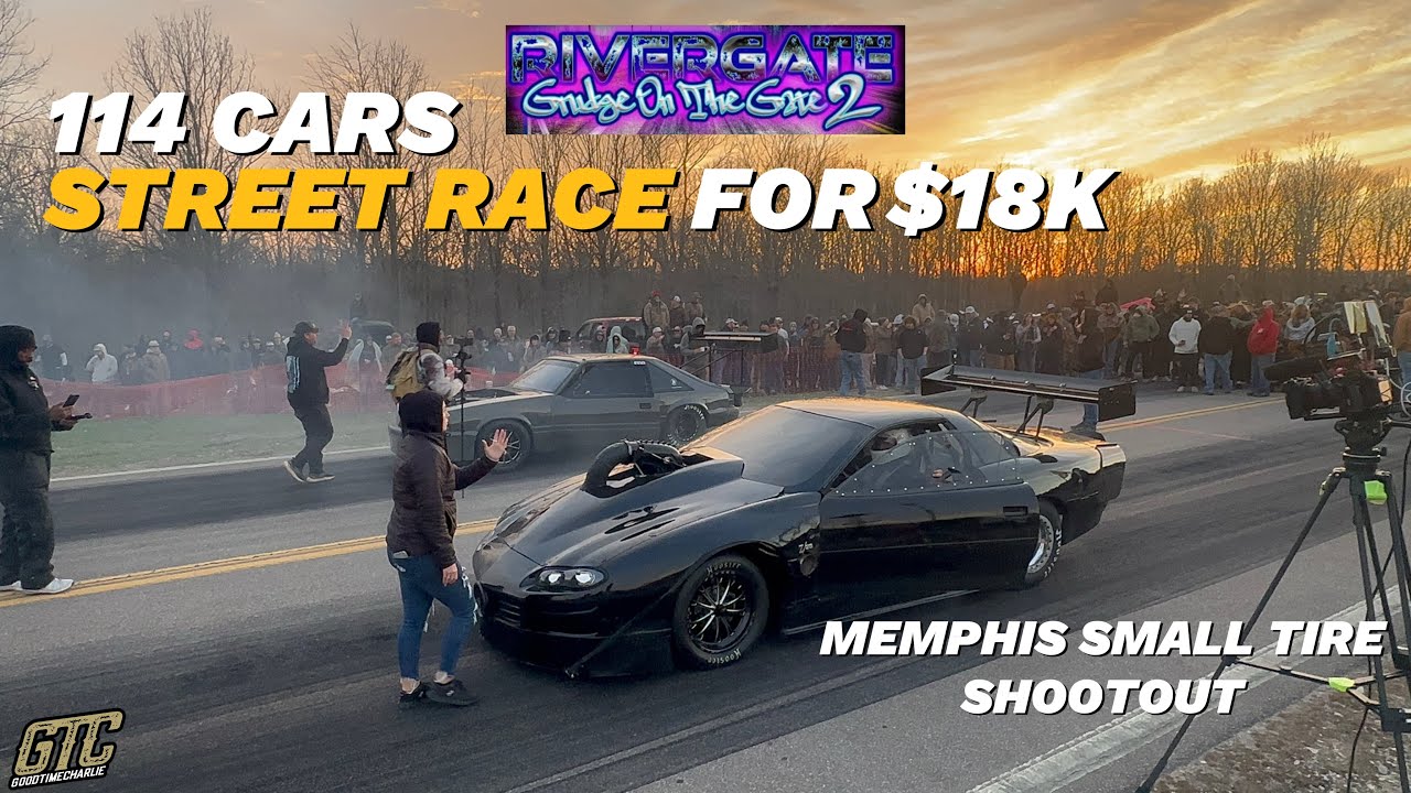 GRUDGE ON THE GATE 2 | MEMPHIS STREETS CASH DAYS | 114 SMALL TIRE CARS GRUDGE RACE FOR $18K+