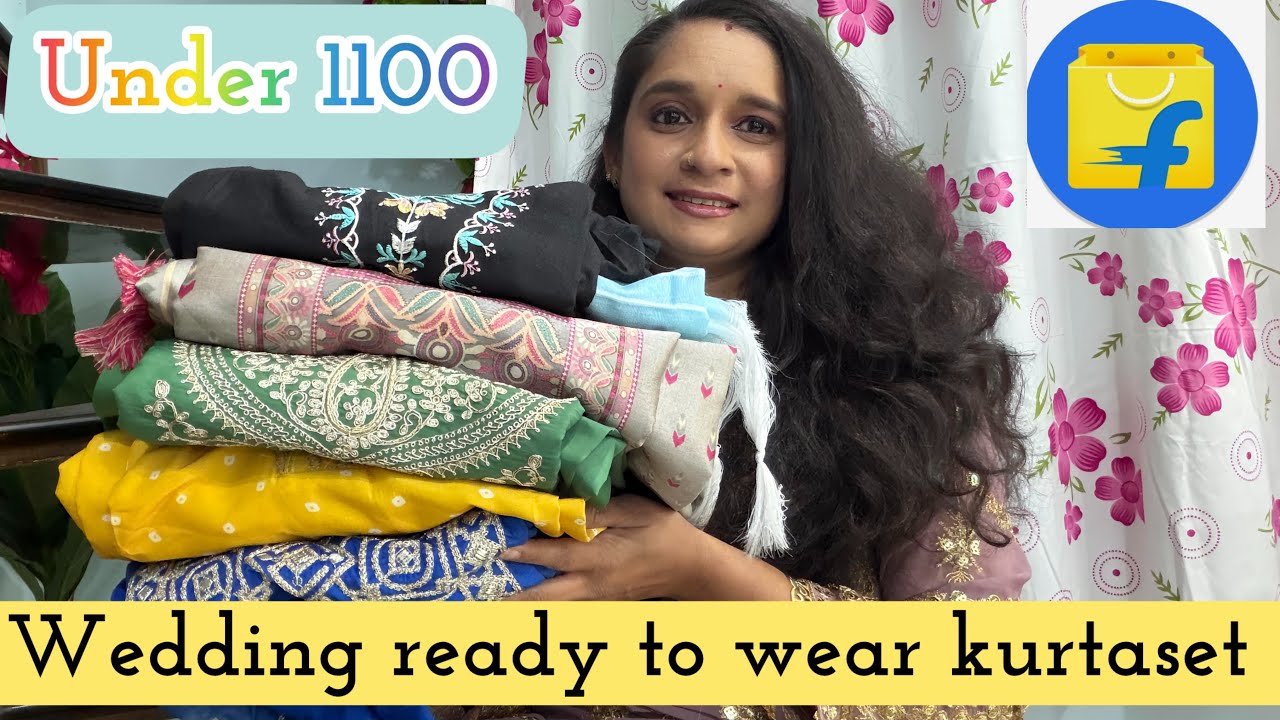 Wedding Ready kurta sets from Flipkart 💥Under 1100 budget Haul✨#flipkarthaul#viral