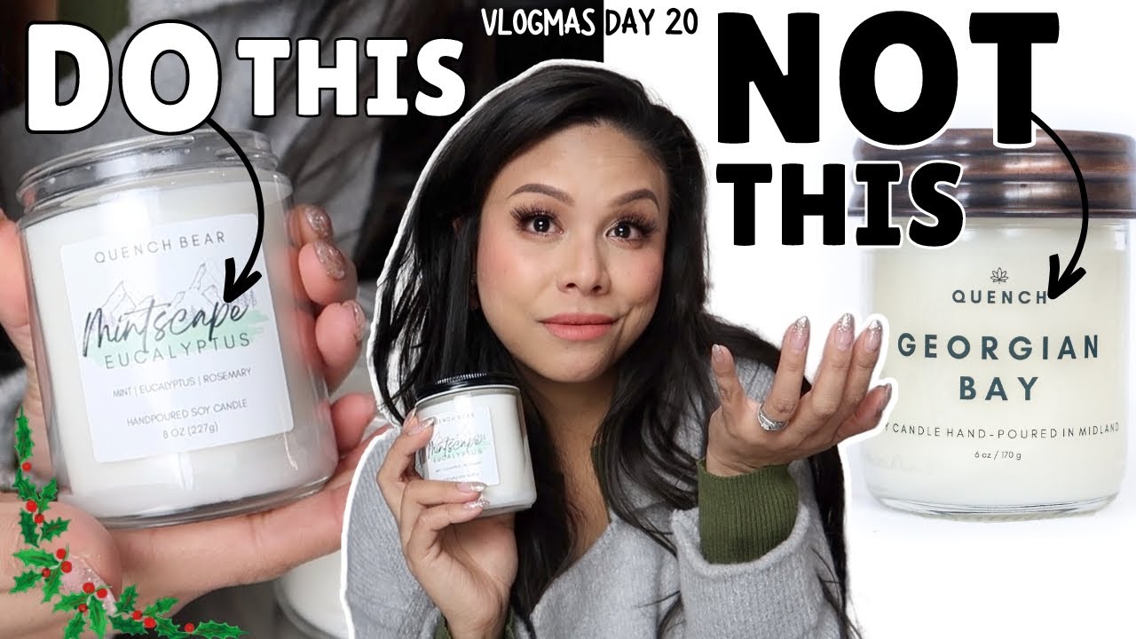 My CANDLE LABELS used to SUCK - here's what I do now  | vlogmas day 20