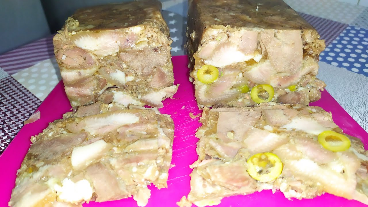 Cabeza de jabalí, queso de cerdo