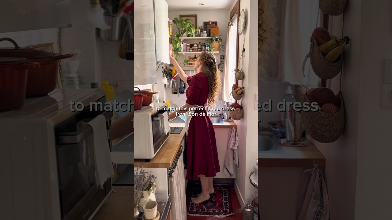 baking a tart in my tiny Parisian kitchen &hearts;️ #paris #baking #chef #kitchen #pastry #recipe