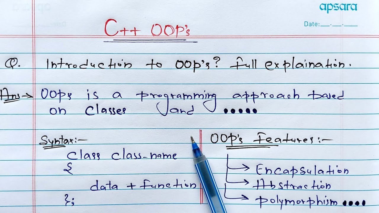 C++ Object Oriented Programming | OOPs Introduction