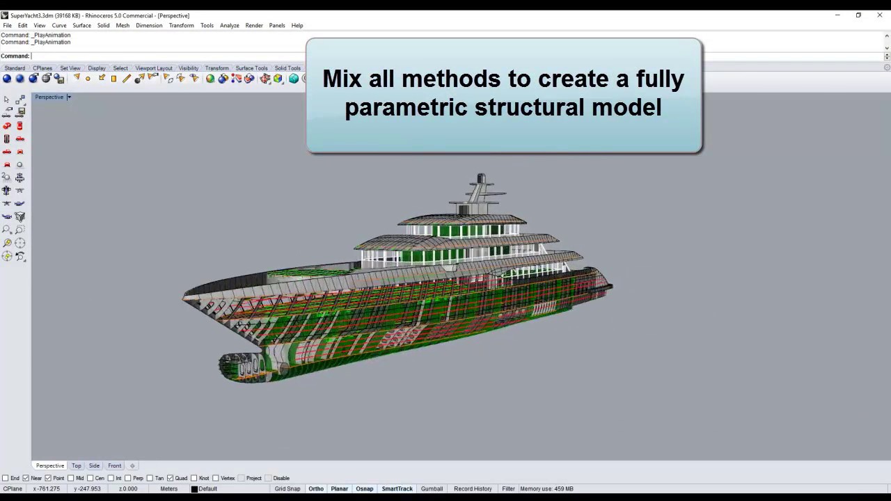 ExpressMarine - parametric marine structure modeling plug-in for Rhinoceros3D
