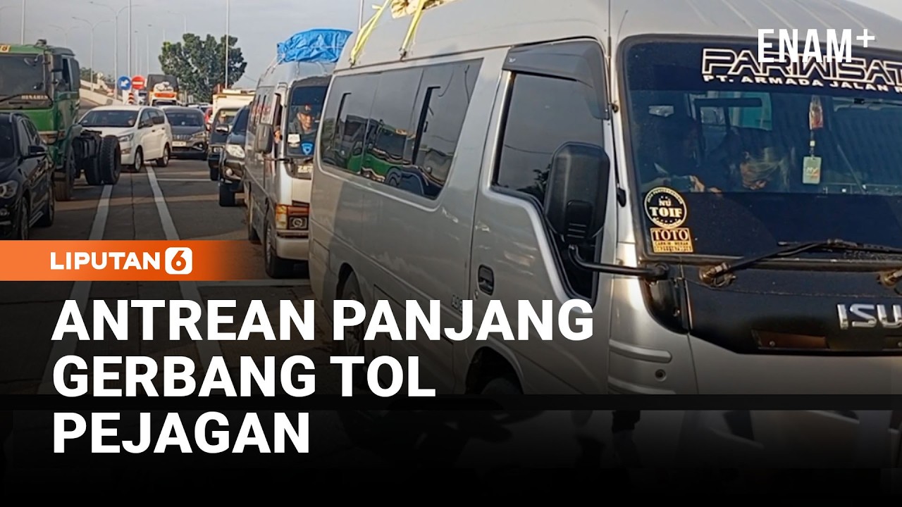Antrean Panjang Di Tol Pejagan, Banyak Pemudik Kehabisan Saldo E Toll | Liputan6