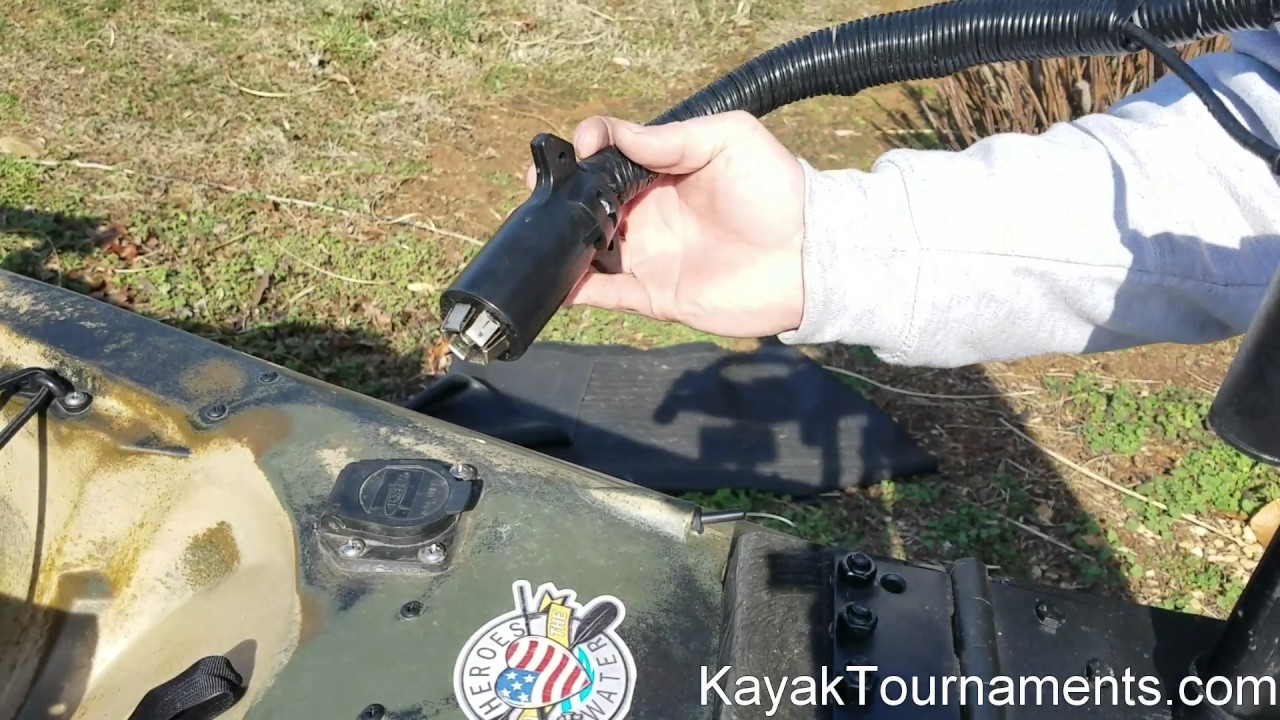Old Town Predator DIY Trolling Motor rigging.