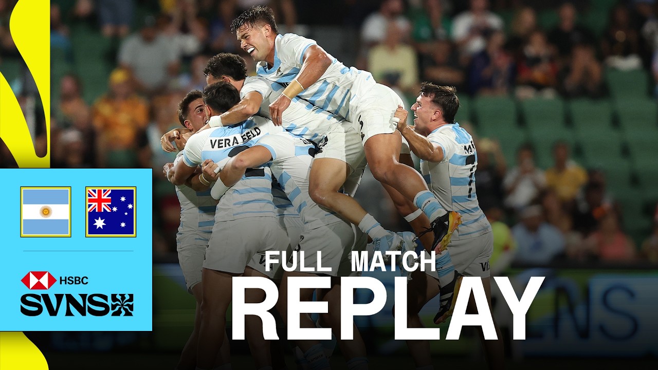 INCREDIBLE win against the odds 💪 | Argentina v Australia | HSBC SVNS Perth 2025 | Full Match Replay