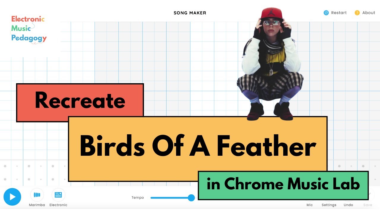 Воссоздайте песню Birds Of A Feather Билли Айлиш в Chrome Music Lab Song Maker