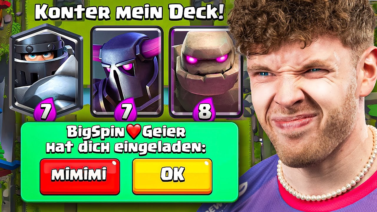 😱🤯ICH FORDERE EUCH ZUM 1 VS 1 HERAUS, ABER&hellip; | Clash Royale Deutsch