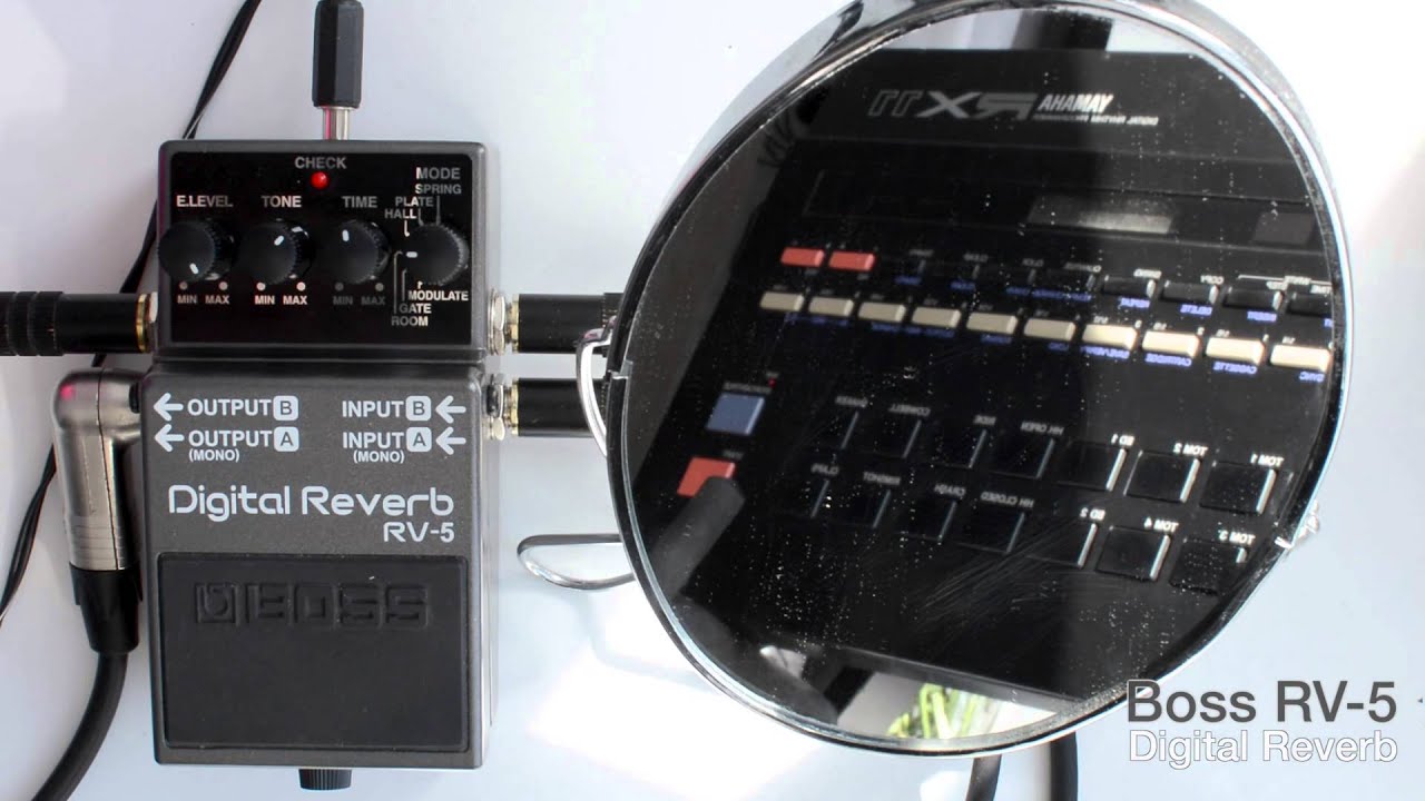 Boss RV-5 Digital Reverb (with Yamaha RX11)