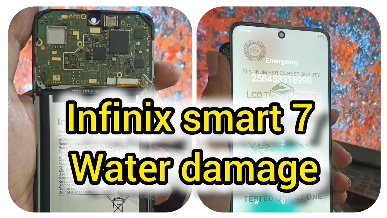 Infinix smart 7 water damage#smartphone #repair #cellphone #tech #mobilephone #mobilerepairing #fix