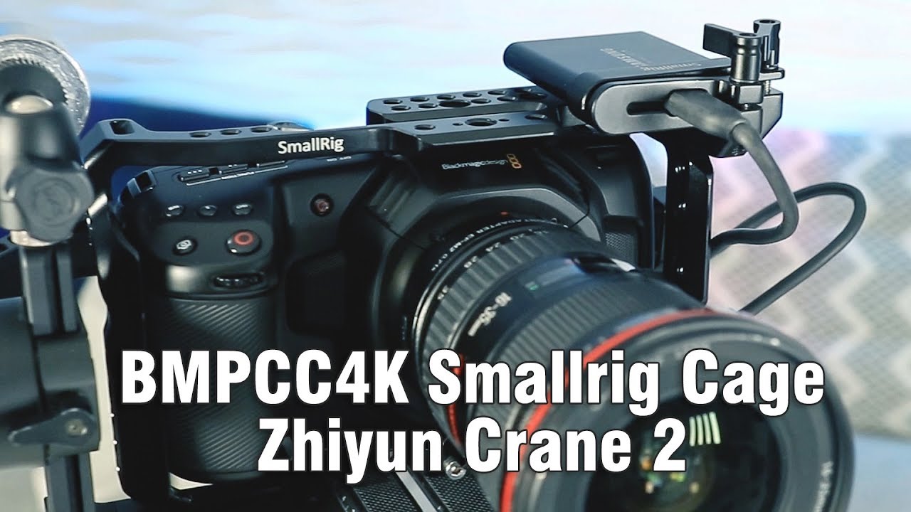 Blackmagic Pocket Cinema Camera 4K Smallrig Cage on Zhiyun Crane 2