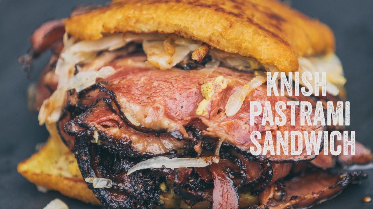 Brunch Boys Eats a Giant Knish Pastrami Sandwich