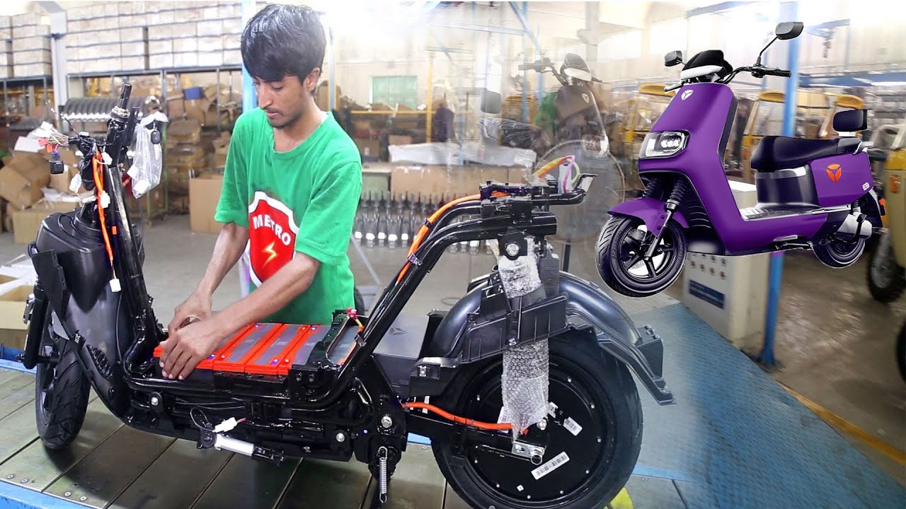 E- Bike Metro E8S Range Maker Future Electric Scooter Process of Manufacturing |! Metro industry PK