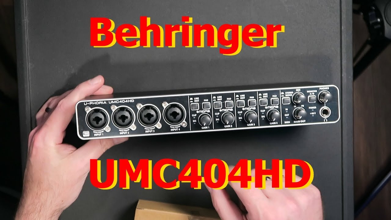 Распаковка и тренировка Behringer UMC404HD (часть 1)