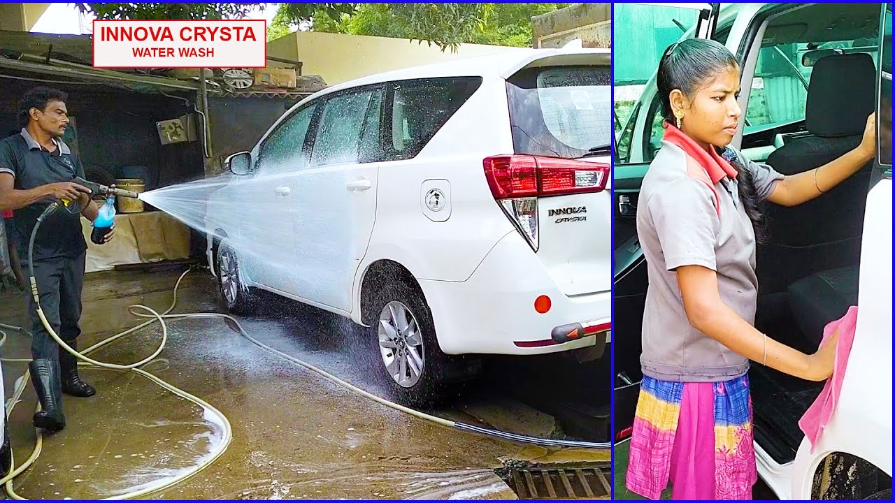 Toyota Innova Car Water Wash Deep Cleaning | Car Cleaning Foam Wash Deep Detailing | Car Deep  Wash