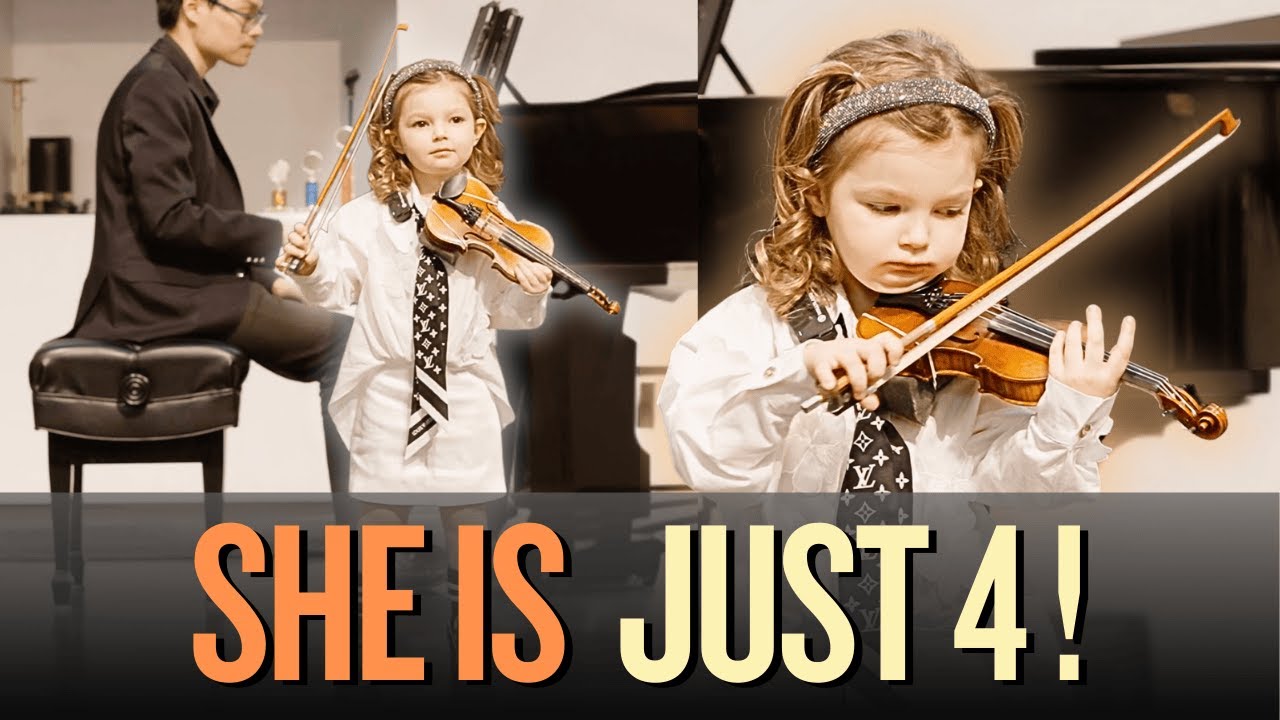 4-year-old prodigy Angelica Nero graduates Suzuki Book 2 🎹✨ A recital milestone!