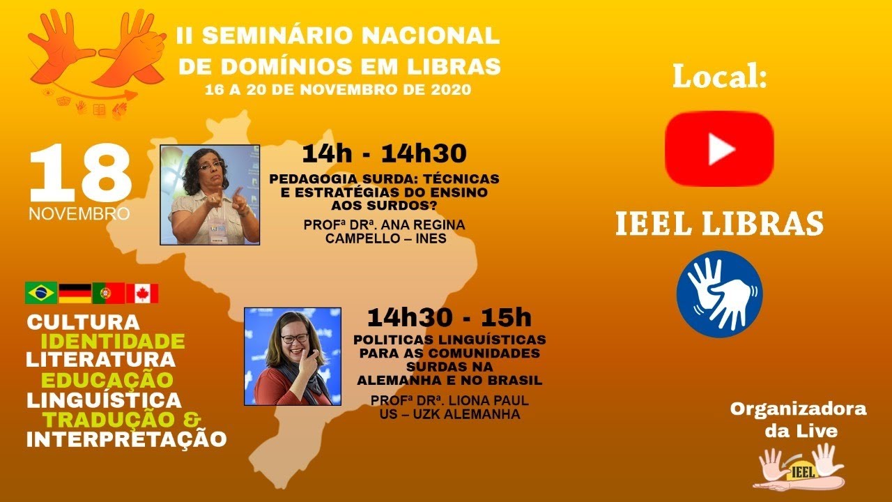 Dia 3 - Tarde - II Seminário Nacional de Domínios de Libras