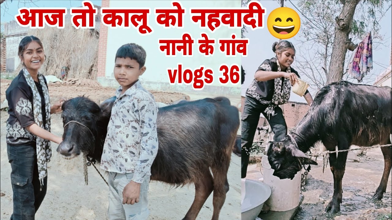 आज तो कालू को नहवादी नानी के गांव 😄||Raani Kumari Banarasi Vlogs 36