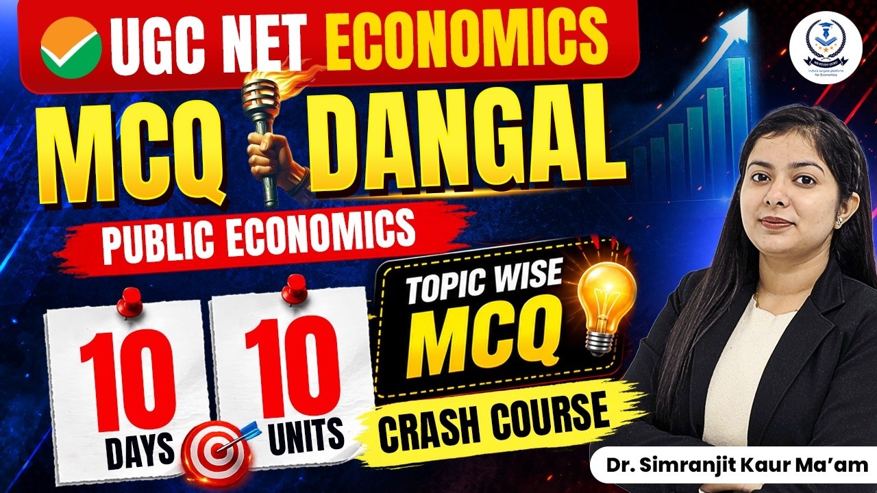 Ugc Net Economics Crash Course | Public Economics | Pyq | Mcq | Jrf Economics Simranjit Kaur