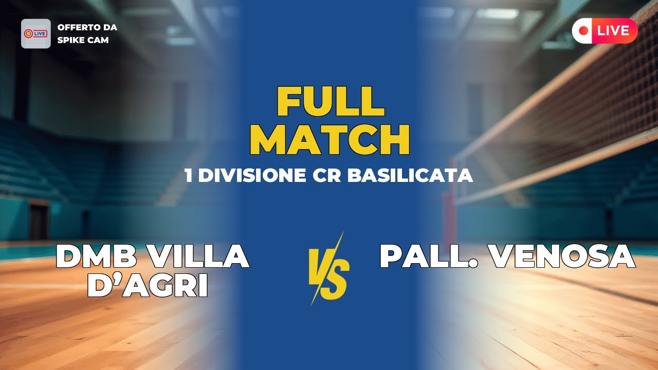 DMB VILLA D’AGRI vs PALL. VENOSA | 1 DIVISIONE CR BASILICATA