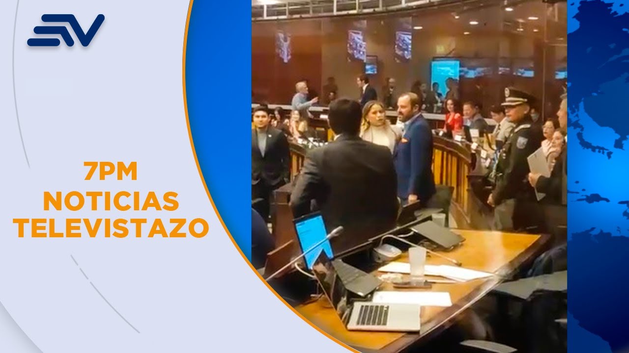 Un asamble&iacute;sta de la RC ret&oacute; a pelear a uno de ADN en el Parlamento | Televistazo | Ecuavisa