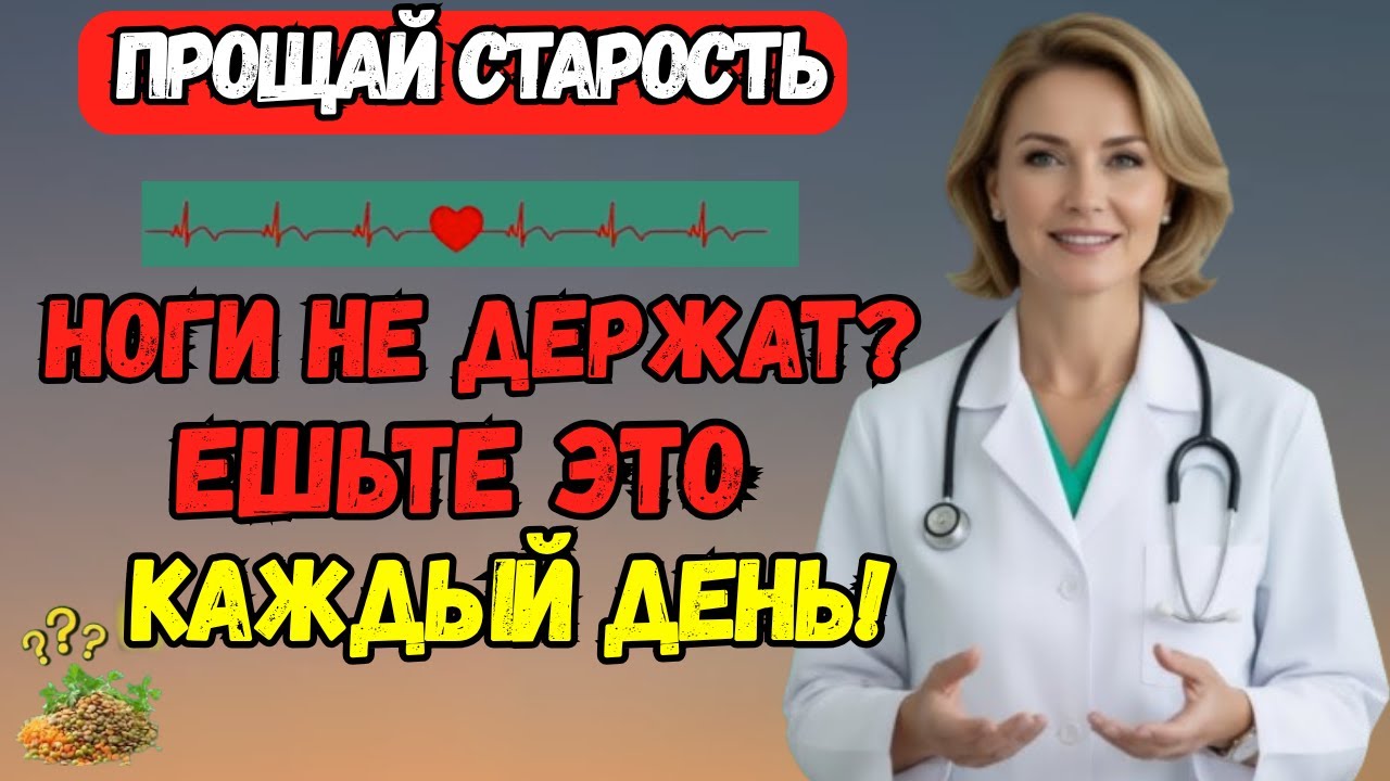 Слабость ног? Эти 3 продукта обязаны быть в рационе каждого пожилого человека! | питание пожилых