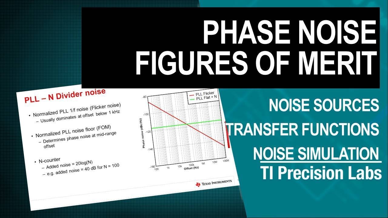 Phase lock loop (PLL) phase noise figures of merit