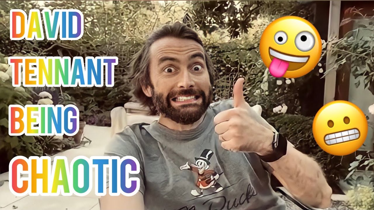david tennant being the definition of chaotic for 11 minutes straight