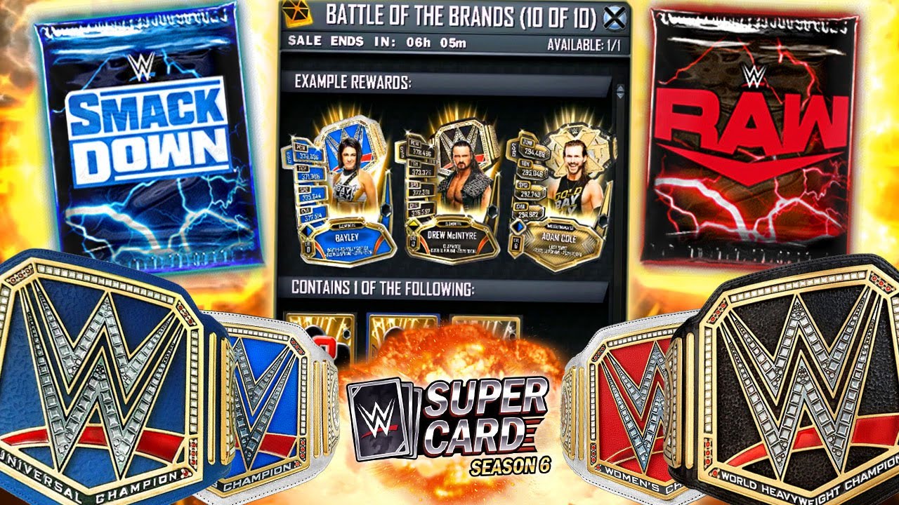 BATTLE OF THE BRANDS PACK OPENING!! | WWE SuperCard