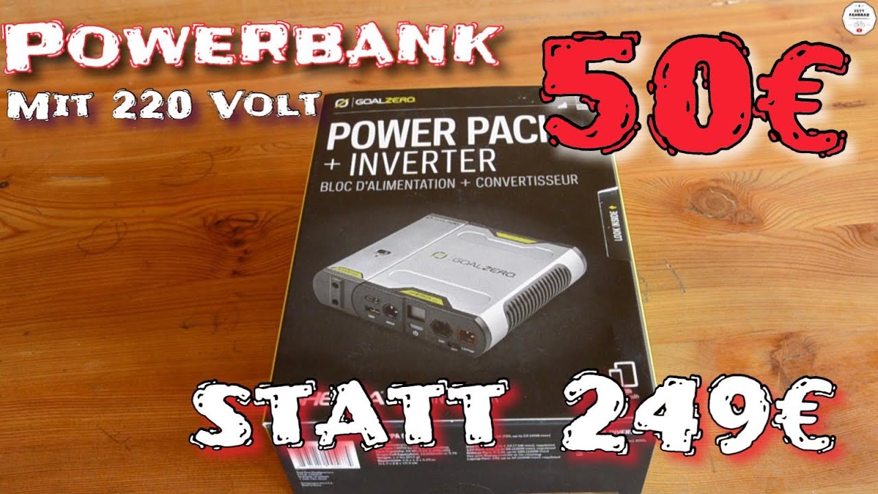 ✅ Die beste Powerbank mit 220 V Spot Günstig I Goal Zero Sherpa 50 inkl  Inverter Review Test