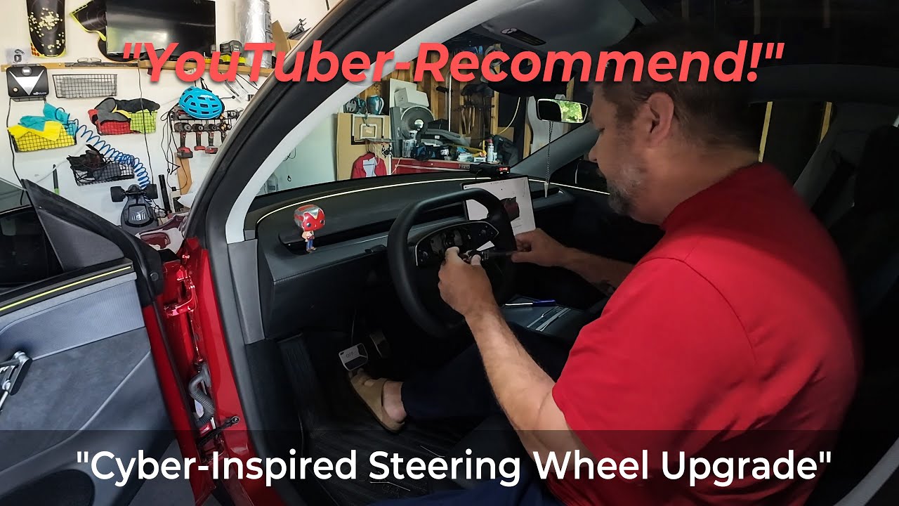 Transform Your 2024+ Model  3/Y juniper with a Cybertruck-Style Steering Wheel!