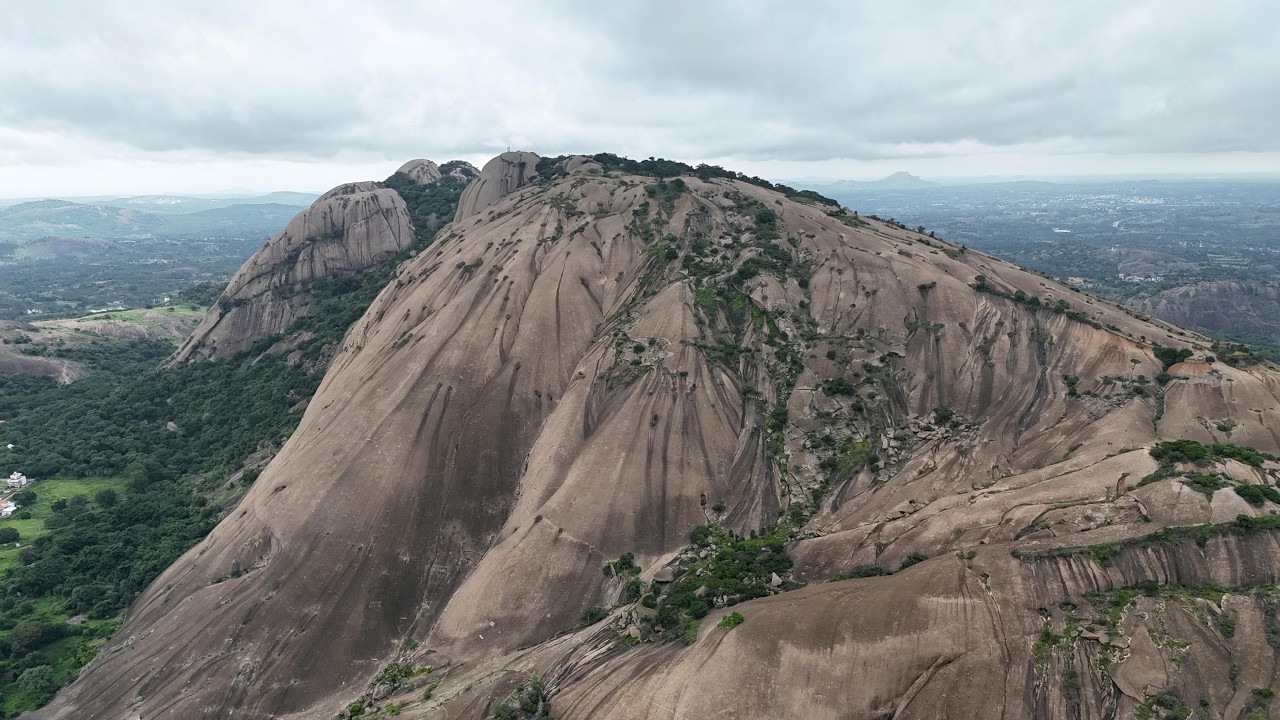 4k Drone View of Savandurga Hill || Trekking || DJI Mini 4 Pro
