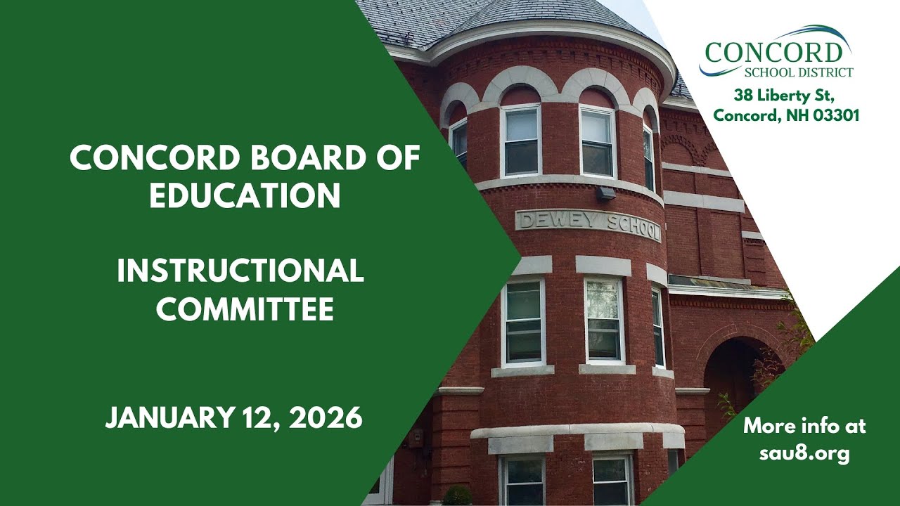 Concord Board of Education Instructional Committee  | 1-12-26