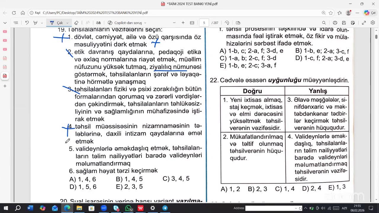 TƏHSİL QANUNU CANLI DƏRS