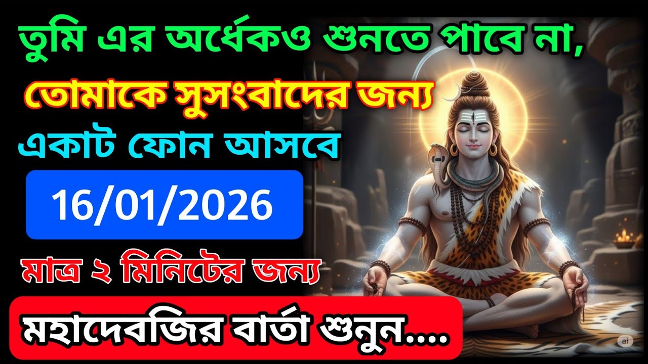 ৮৮৮ 🕉️তুমি এর অর্ধেকও শুনতে পাবে না, তোমাকে সুসংবাদের জন্য একাট ফোন আসবে....!#shivshakti#shiva