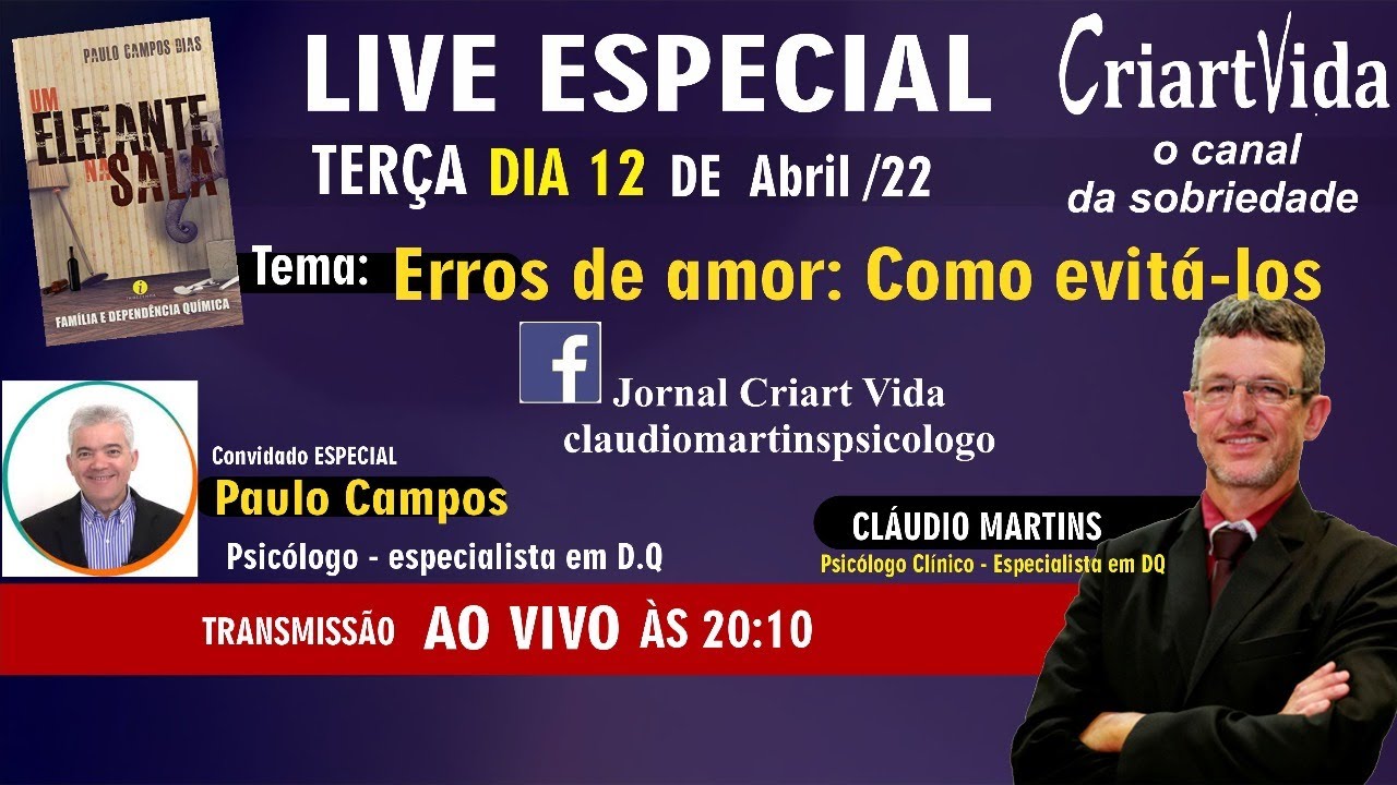 Live Criartvida -  Erros de amor: Como evita-los?