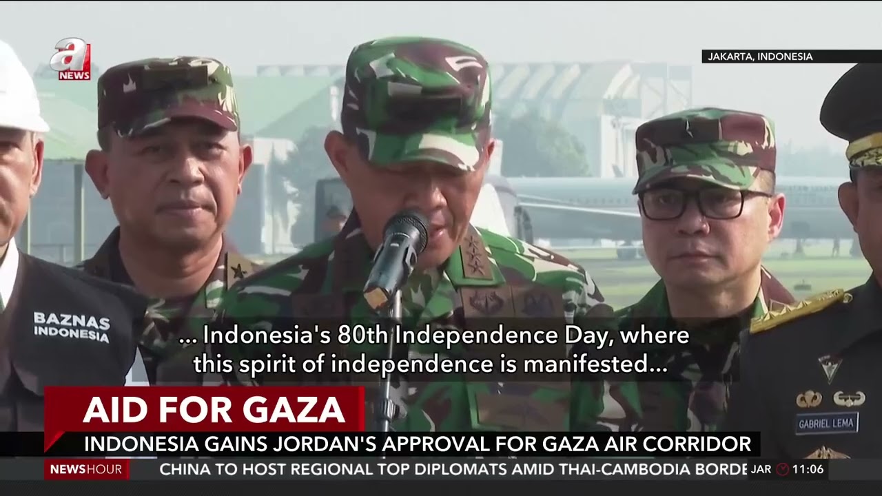 Indonesia gains Jordan&rsquo;s approval for Gaza air corridor
