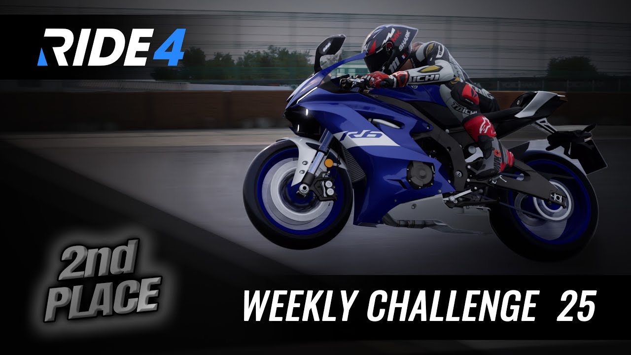 Ride 4 | Weekly Challenge #25 🥈 World 2nd Place 🥈 Tsukuba - Yamaha R6 ⚡ Full sim + TCS OFF ⚡