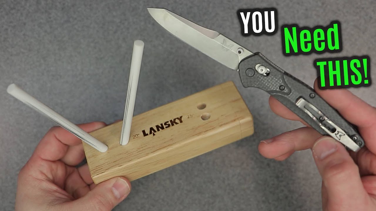 LANSKY Ceramic & Diamond Rod KNIFE Sharpener | My Favorite &  MOST USED Bench Sharpening System